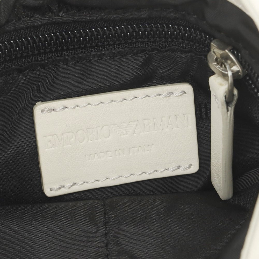 【中古】エンポリオ アルマーニ EMPORIO ARMANI レザー ショルダーバッグ ホワイト【 状態ランクB 】【 メンズ 】
[BPD]