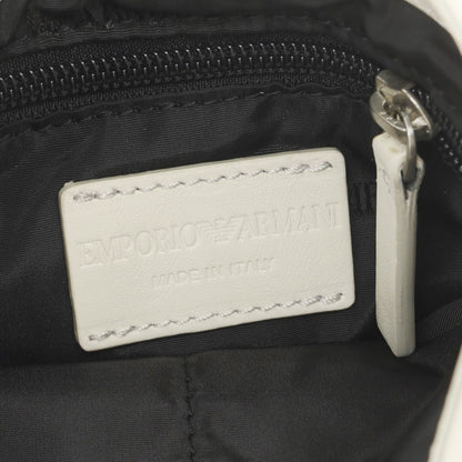 【中古】エンポリオ アルマーニ EMPORIO ARMANI レザー ショルダーバッグ ホワイト【 状態ランクB 】【 メンズ 】