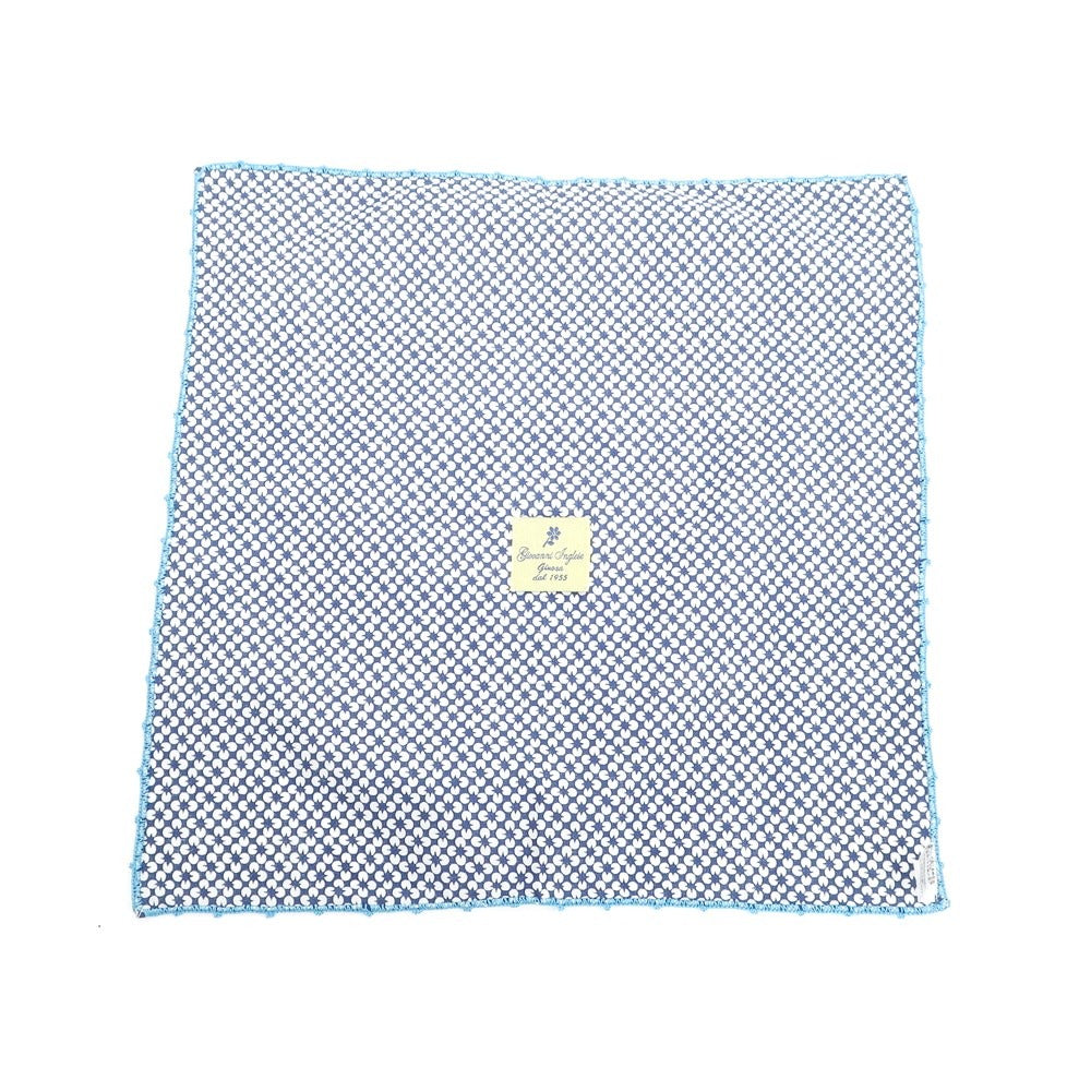 [Used] Giovanni Inglese Cotton Pocket Square Navy x White [Condition Rank A] [Men&