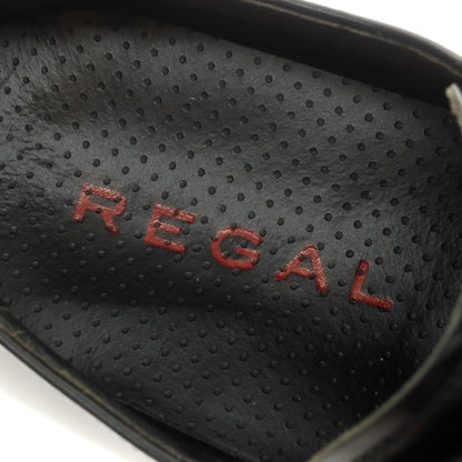 【中古】リーガル REGAL レザー プレーントゥ ドレスシューズ ブラック【 24.5 】【 状態ランクB 】【 メンズ 】