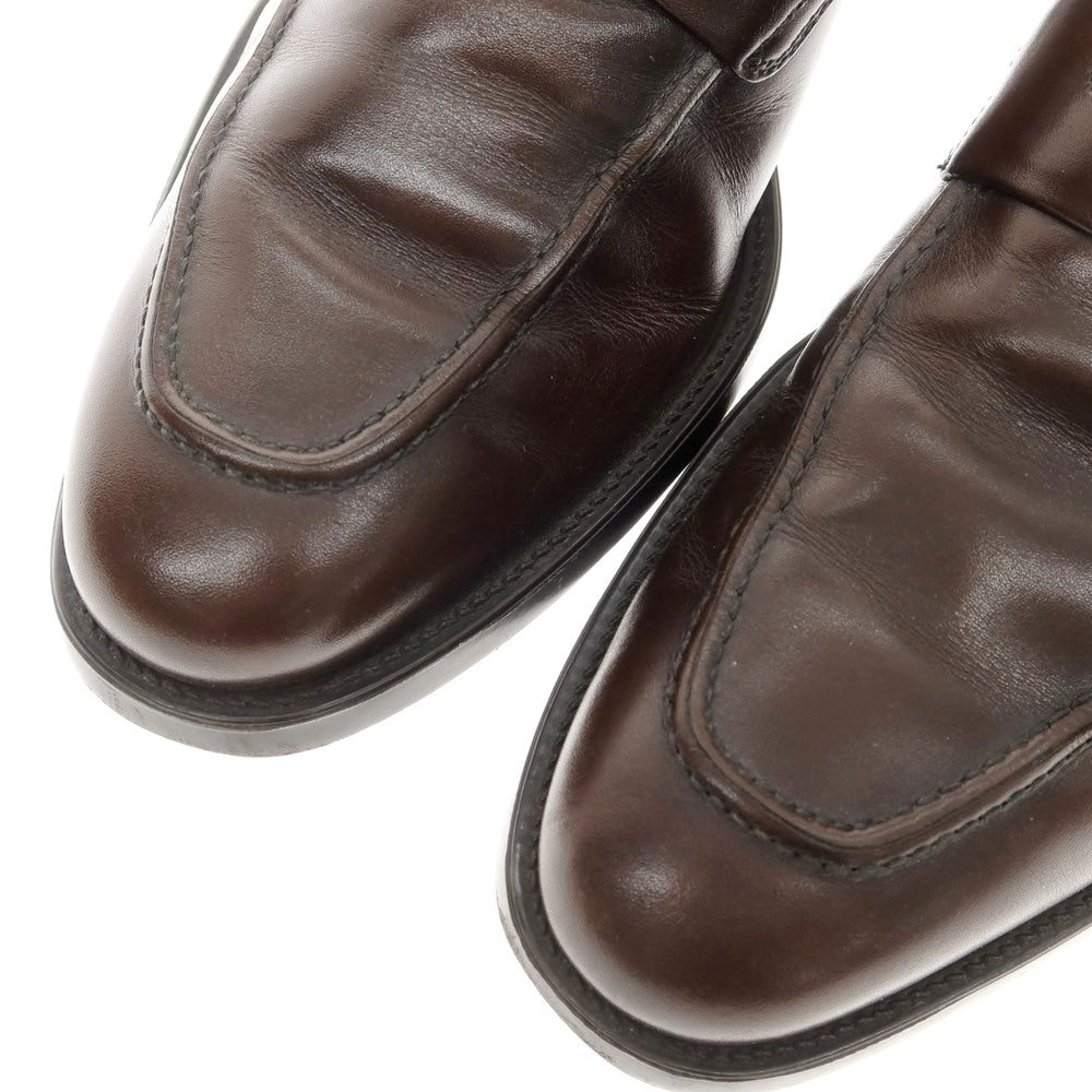 [Used] Salvatore Ferragamo Leather Coin Loafers Brown [26th] [Condition Rank C] [Men&