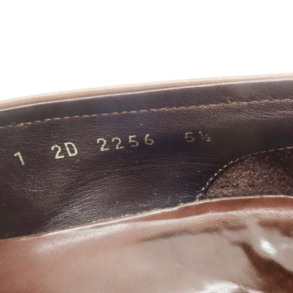 [Used] PRADA Leather Coin Loafers Brown [5 1/2] [Condition Rank C] [Men&