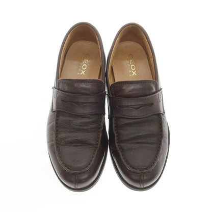 [Used] GEOX Leather Coin Loafers Dark Brown [39] [Condition Rank B] ​​[Men&