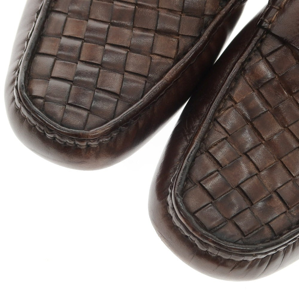 [Used] Giotto Firenze GIOTTO FIRENZE Intrecciato Leather Coin Loafers Brown [39] [Condition Rank B] ​​[Men&