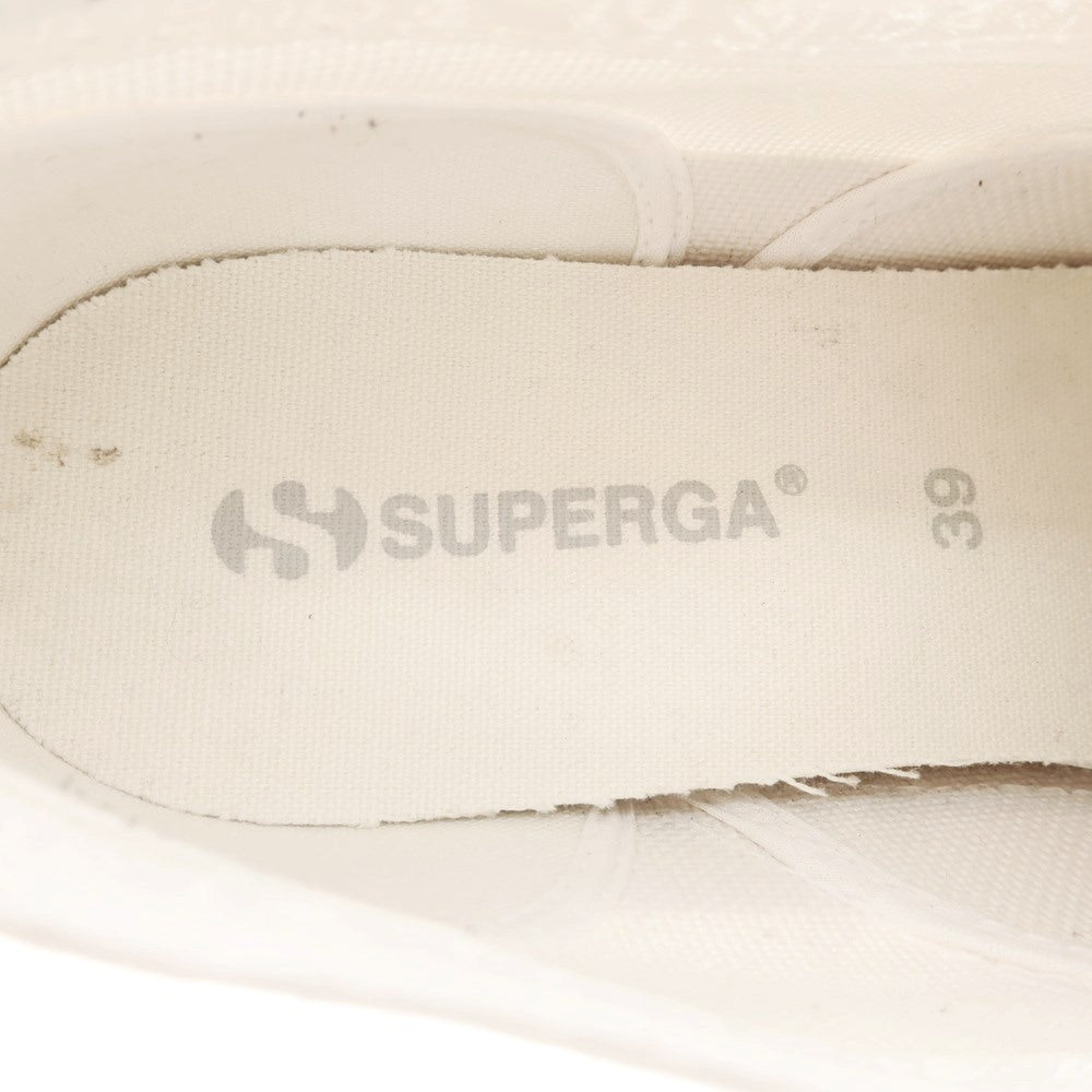 【中古】スペルガ SUPERGA スニーカー
 ホワイト【 39 】【 状態ランクA 】【 メンズ 】