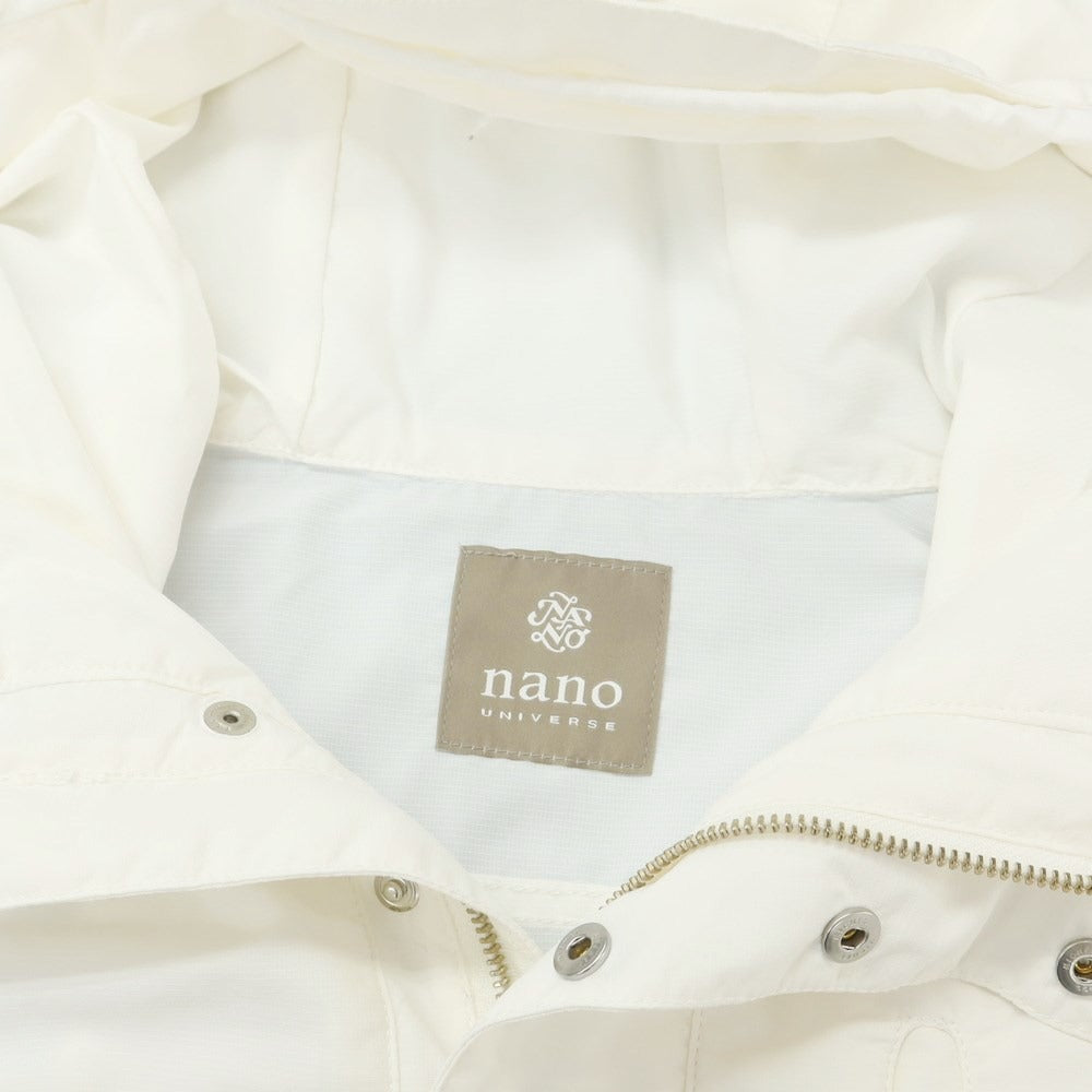 [Used] [Unused] Nano Universe Nylon Mountain Parka White [Size L] [WHT] [S/S] [Condition Rank S] [Men&