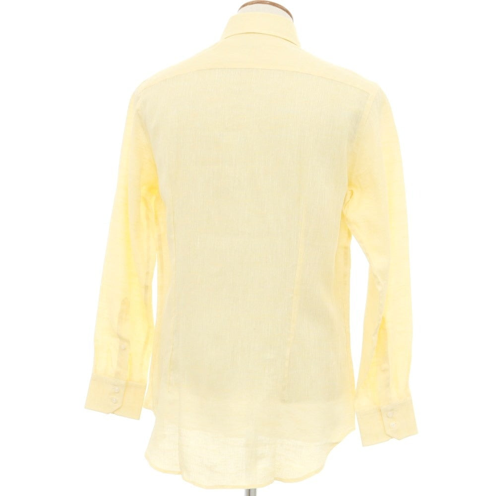 [Used] Quid QJD Linen Button-down Casual Shirt Yellow [40] [Condition Rank B] ​​[Men&