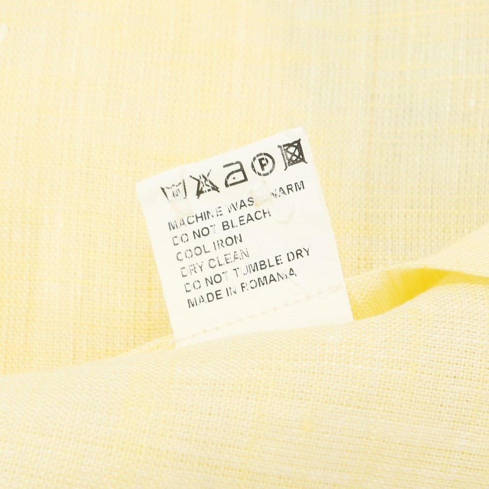 [Used] Quid QJD Linen Button-down Casual Shirt Yellow [40] [Condition Rank B] ​​[Men&