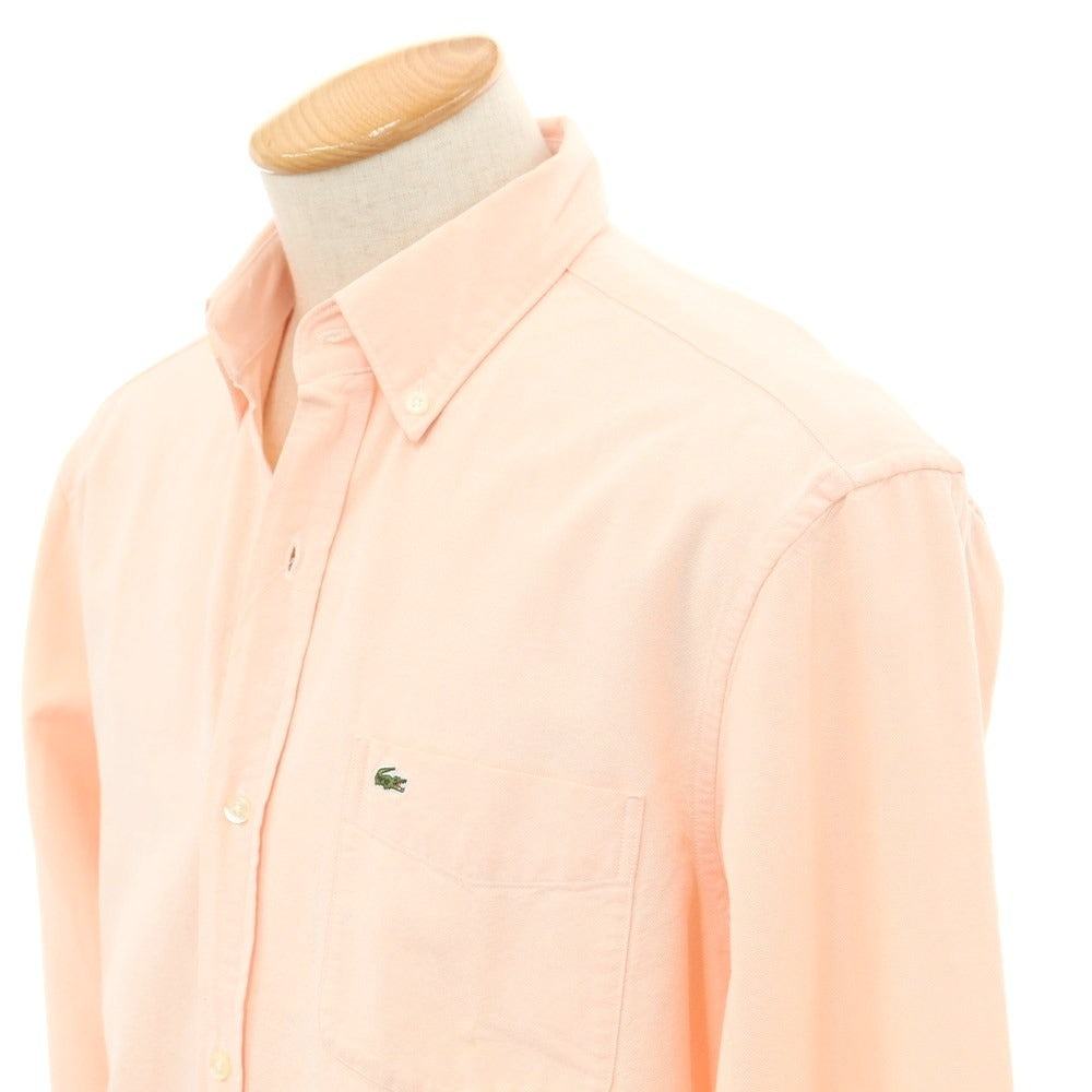 [Used] [Unused] LACOSTE Cotton Button-down Casual Shirt Salmon Pink [38] [Condition Rank S] [Men&