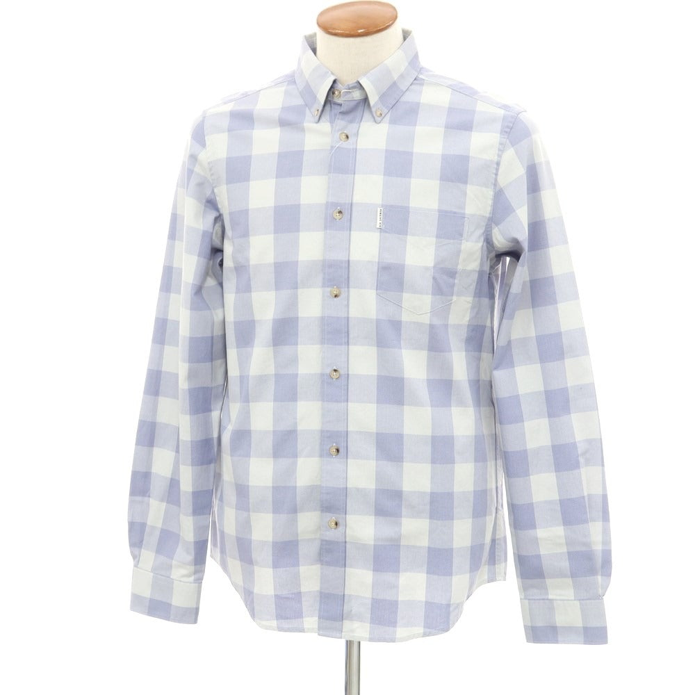 [Used] [Unused] Ben Sherman Cotton Check Button-down Casual Shirt Blue x Blue Gray [M] [Condition Rank S] [Men&