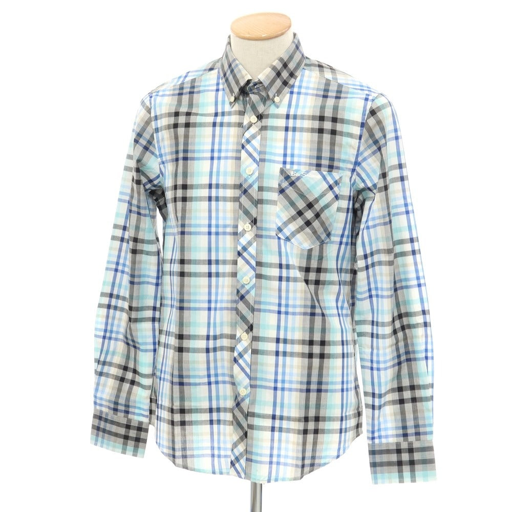 [Used] [Unused] Ben Sherman Cotton Polyester Button-down Casual Shirt White x Blue [S] [Condition Rank S] [Men&