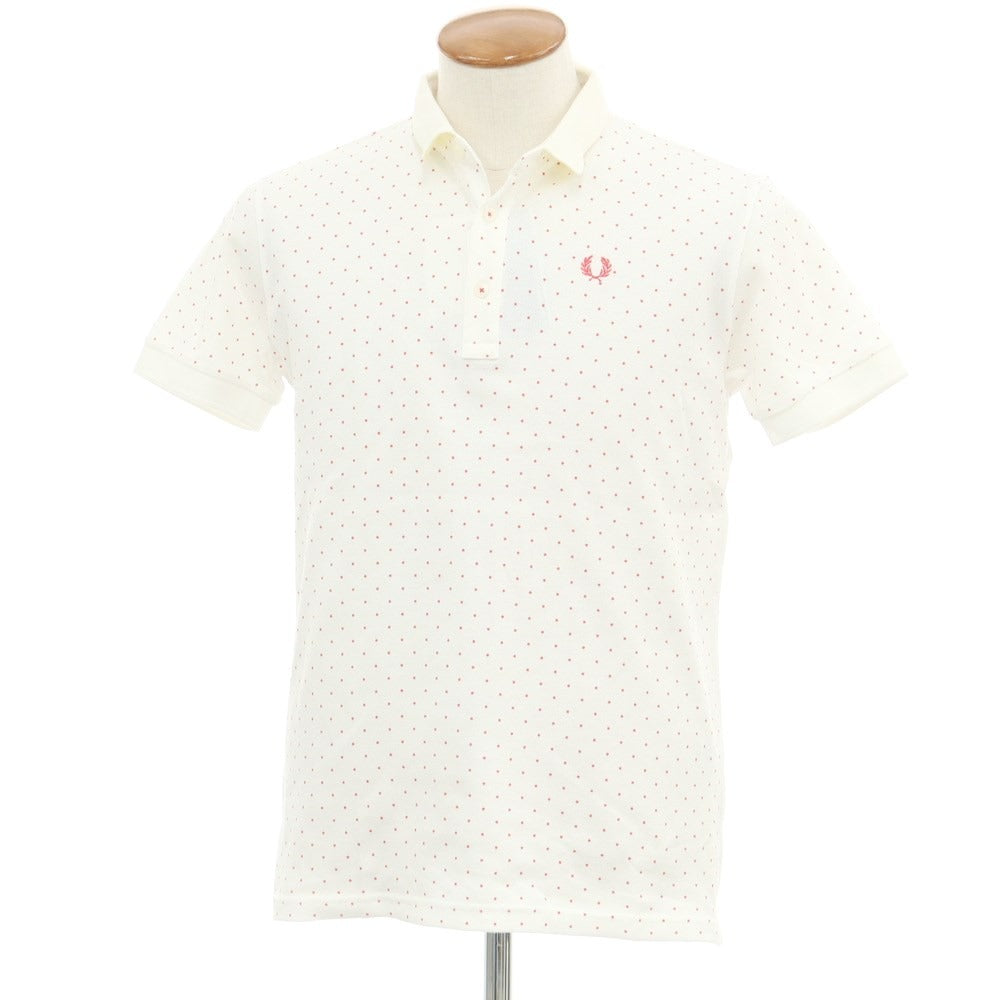 [Used] [Unused] Fred Perry FRED PERRY Pique Cotton Dot Short Sleeve Polo Shirt White x Red [M] [Condition Rank S] [Men&