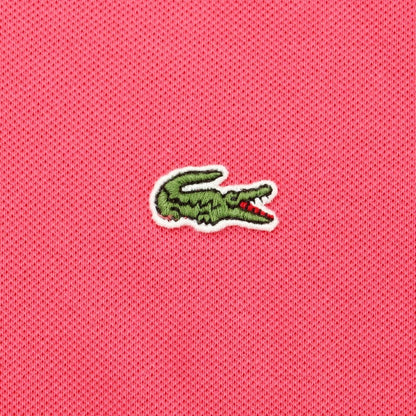 【中古】【未使用】ラコステ LACOSTE 鹿の子ストレッチコットン 半袖ポロシャツ ピンク【 3 】【 状態ランクS 】【 メンズ 】