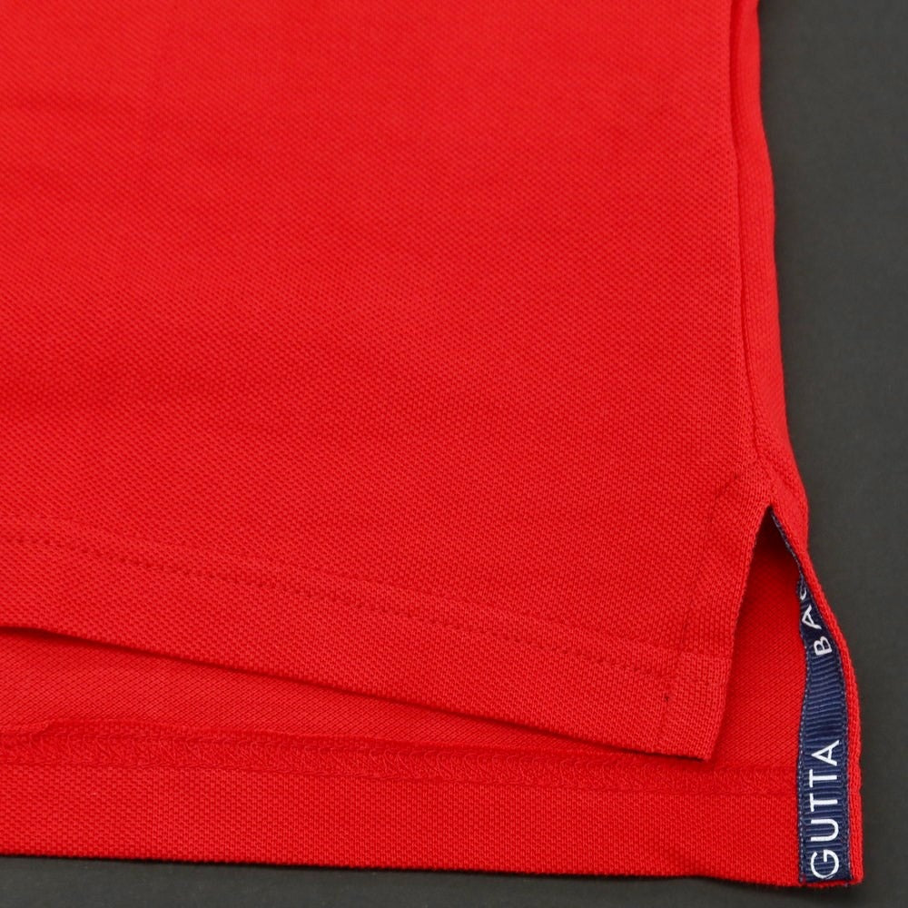 [Used] [Unused] Bagutta Pique Cotton Short Sleeve Polo Shirt Red x Navy [M] [Condition Rank S] [Men&