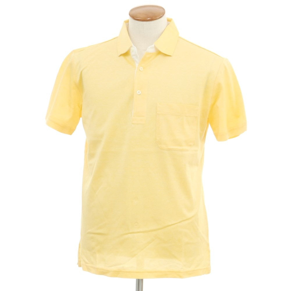 [Used] [Unused] Pal Zileri Cotton Short Sleeve Polo Shirt Orange Yellow [M] [Condition Rank S] [Men&