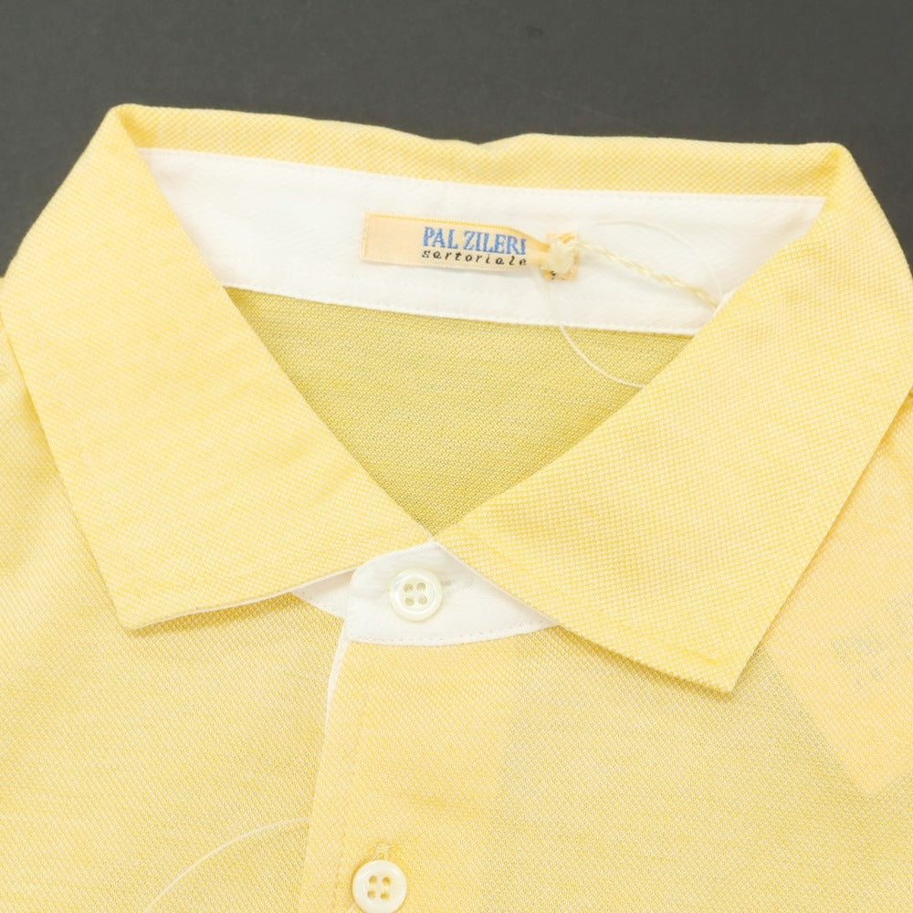 [Used] [Unused] Pal Zileri Cotton Short Sleeve Polo Shirt Orange Yellow [M] [Condition Rank S] [Men&