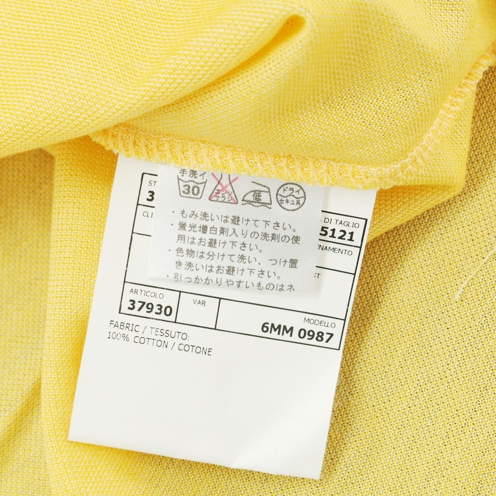 [Used] [Unused] Pal Zileri Cotton Short Sleeve Polo Shirt Orange Yellow [M] [Condition Rank S] [Men&