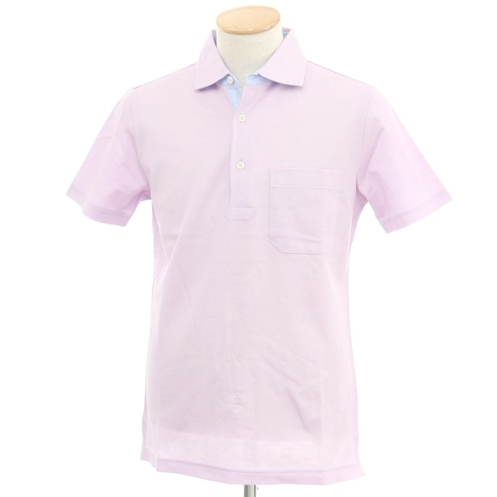 [Used] [Unused] Pal Zileri Cotton Short Sleeve Polo Shirt Lavender [S] [Condition Rank S] [Men&