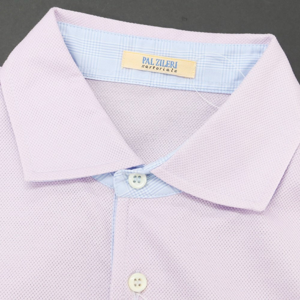 [Used] [Unused] Pal Zileri Cotton Short Sleeve Polo Shirt Lavender [S] [Condition Rank S] [Men&