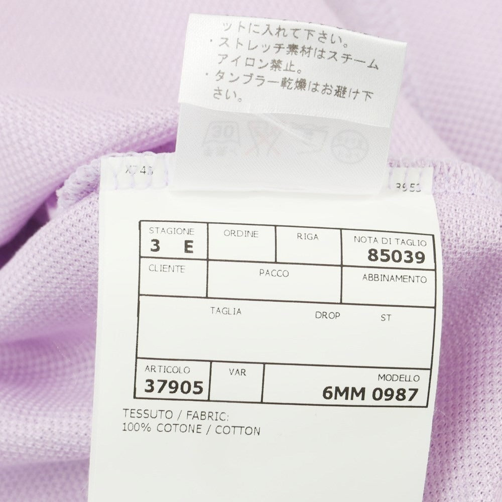 [Used] [Unused] Pal Zileri Cotton Short Sleeve Polo Shirt Lavender [S] [Condition Rank S] [Men&