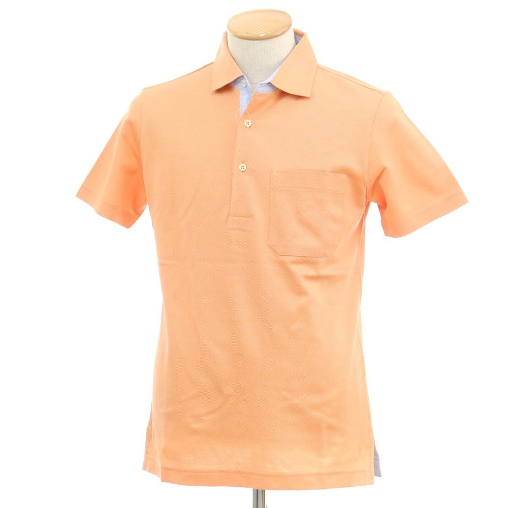 [Used] [Unused] Pal Zileri Cotton Short Sleeve Polo Shirt Light Orange [S] [Condition Rank S] [Men&