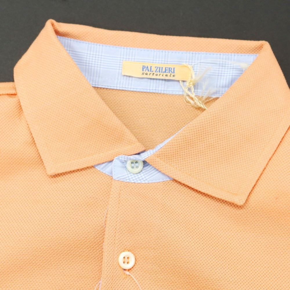 [Used] [Unused] Pal Zileri Cotton Short Sleeve Polo Shirt Light Orange [S] [Condition Rank S] [Men&