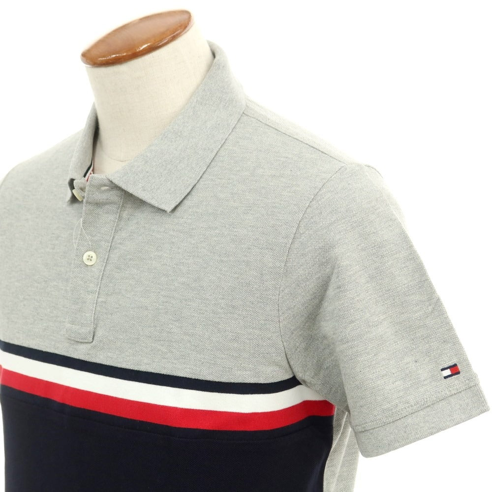 [Used] [Unused] Tommy Hilfiger Pique Cotton Short Sleeve Polo Shirt Gray x Navy [M] [Condition Rank S] [Men&