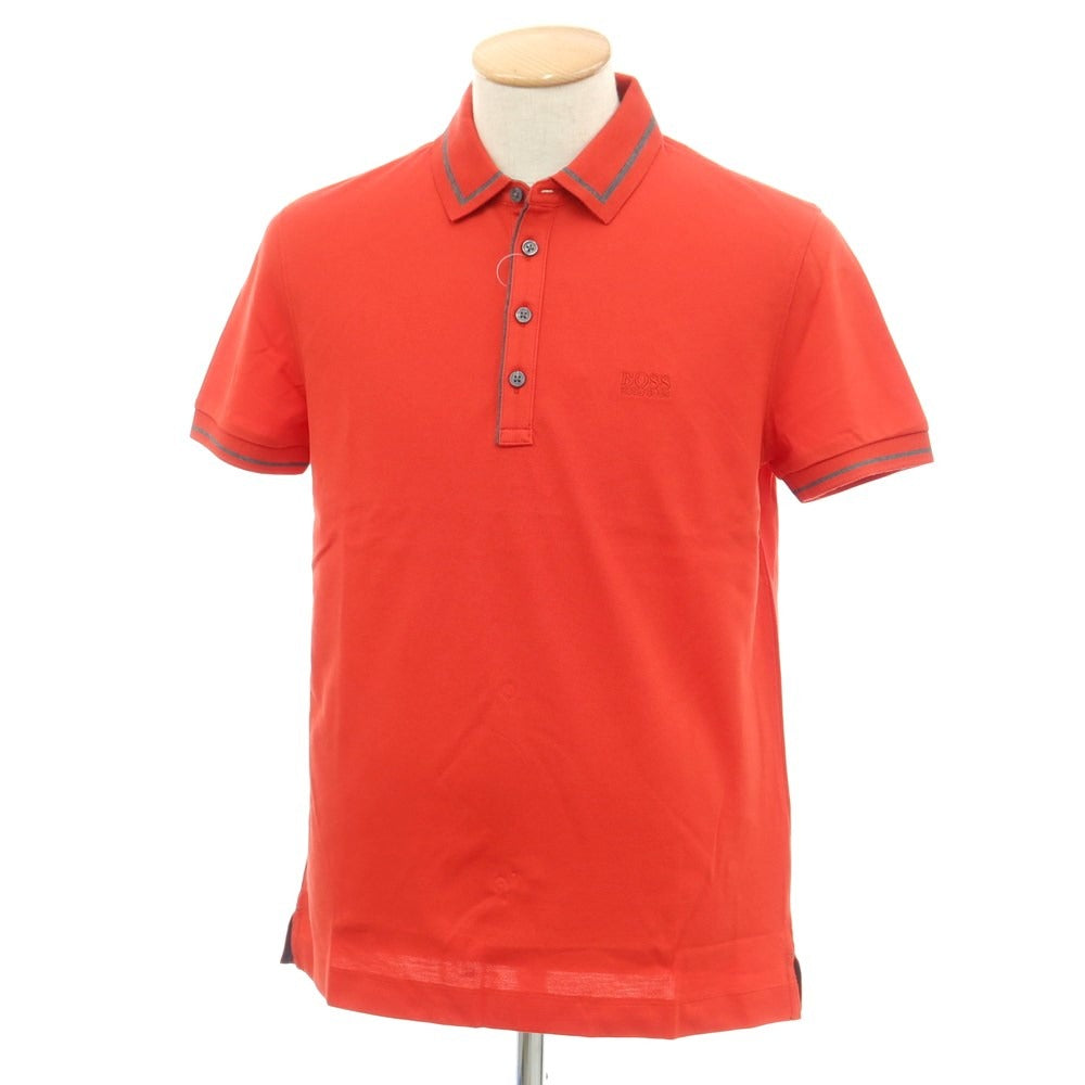 [Used] Hugo Boss HUGO BOSS Cotton Short Sleeve Polo Shirt Red x Gray [S] [Condition Rank A] [Men&