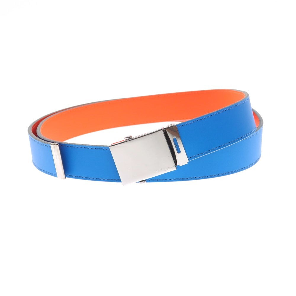 [Used] COMME des GARCONS reversible belt, blue x neon orange [Condition: A] [Men&