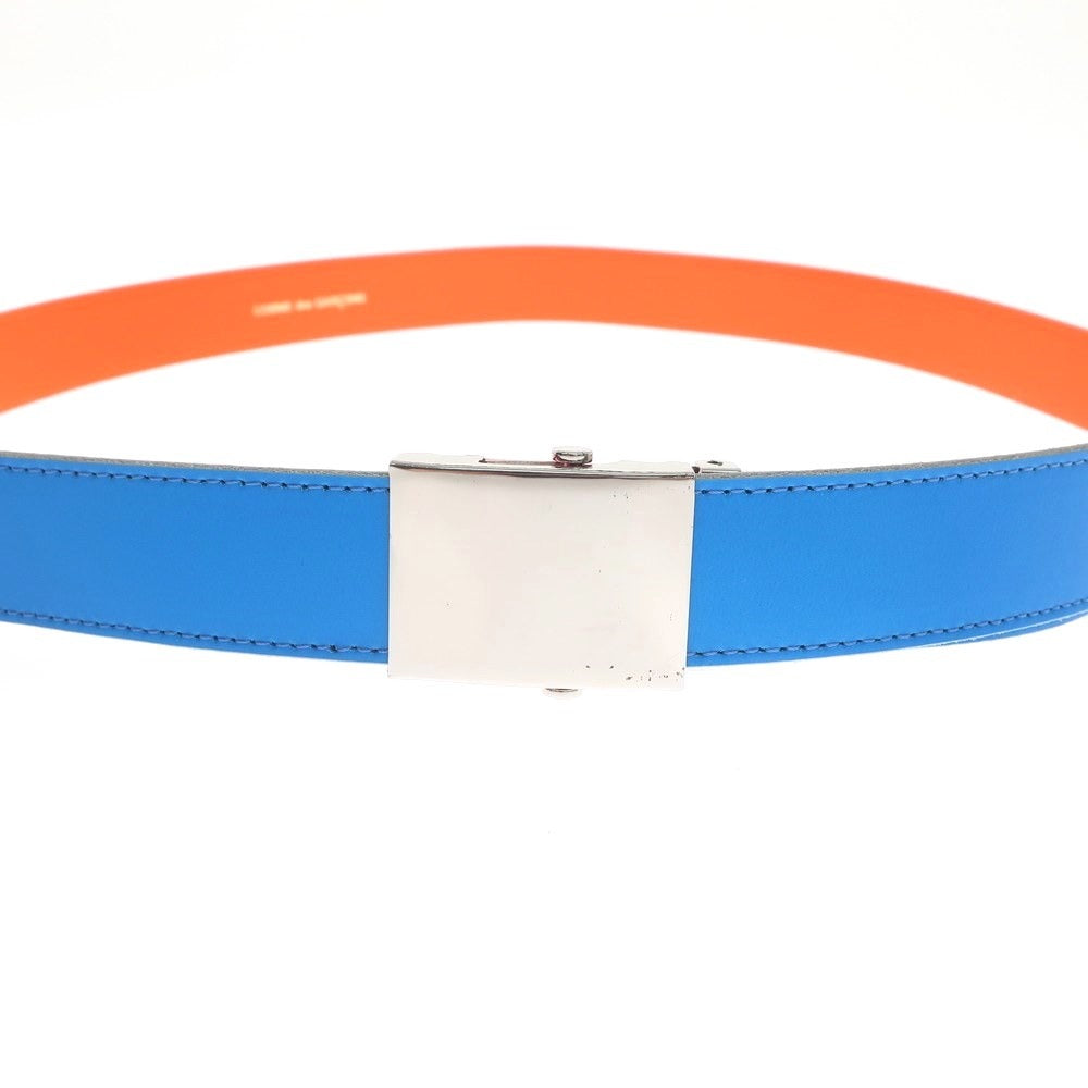 [Used] COMME des GARCONS reversible belt, blue x neon orange [Condition: A] [Men&