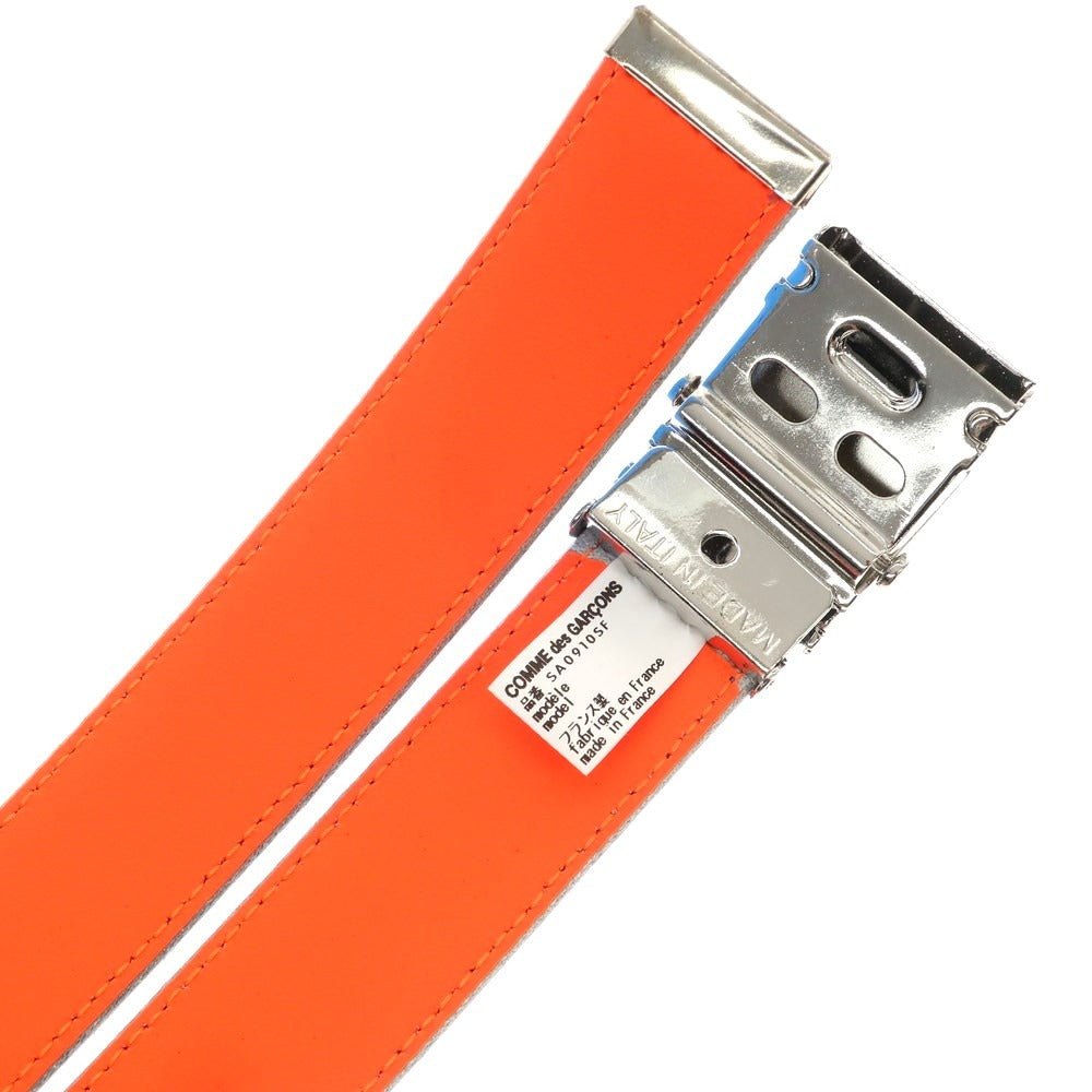 [Used] COMME des GARCONS reversible belt, blue x neon orange [Condition: A] [Men&