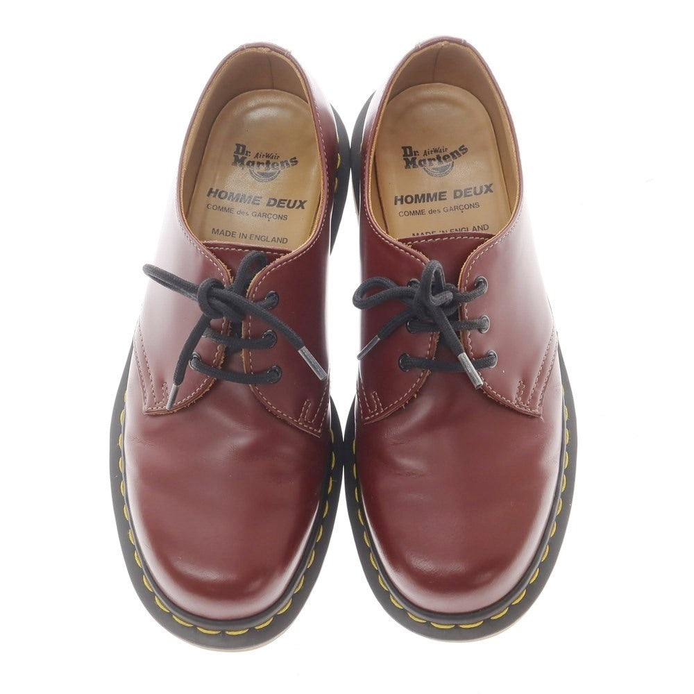 【中古】コムデギャルソン オムドゥ COMME des GARCONS HOMME DEUX × Dr.Martens 2019年秋冬 レザー シューズ チェリーレッド【 UK7 】【 状態ランクB 】【 メンズ 】