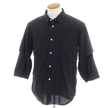 [Used] COMME des GARCONS HOMME DEUX Spring/Summer 2023 polyester casual shirt, black [M] [Condition rank B] ​​[Men&