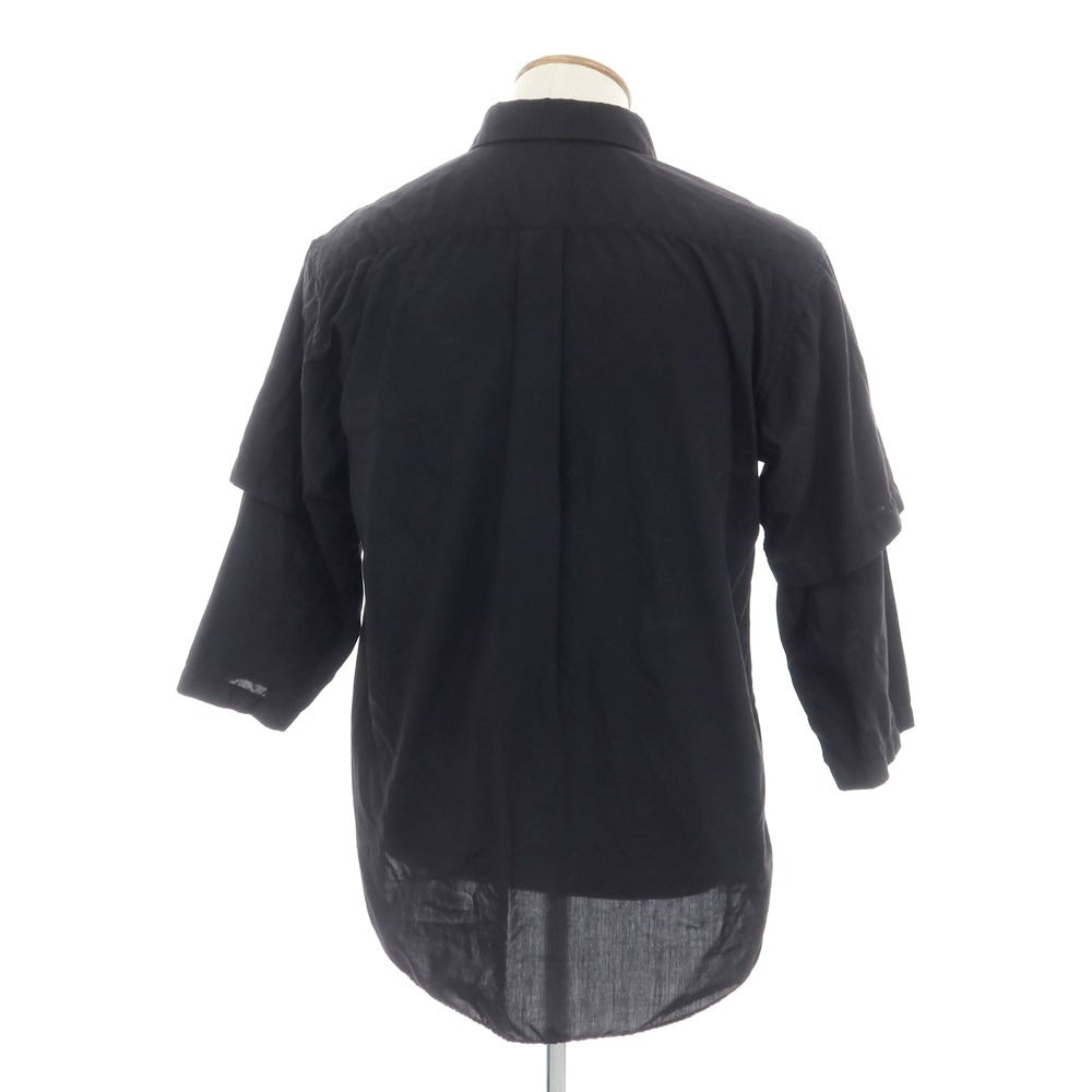 [Used] COMME des GARCONS HOMME DEUX Spring/Summer 2023 polyester casual shirt, black [M] [Condition rank B] ​​[Men&