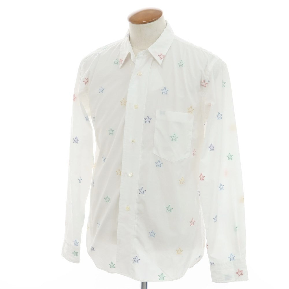 [Used] COMME des GARCONS HOMME DEUX Cotton Regular Collar Casual Shirt White x Multicolor [M] [Condition Rank B] ​​[Men&