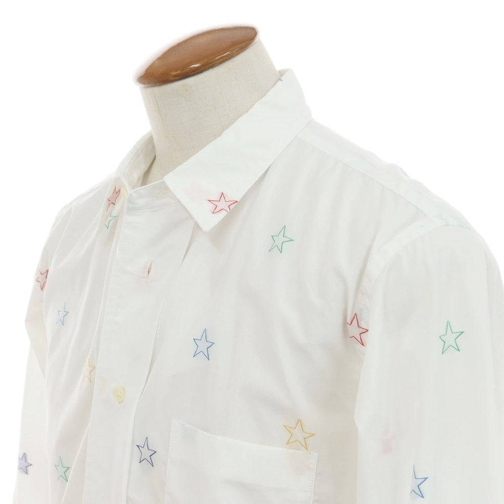 [Used] COMME des GARCONS HOMME DEUX Cotton Regular Collar Casual Shirt White x Multicolor [M] [Condition Rank B] ​​[Men&