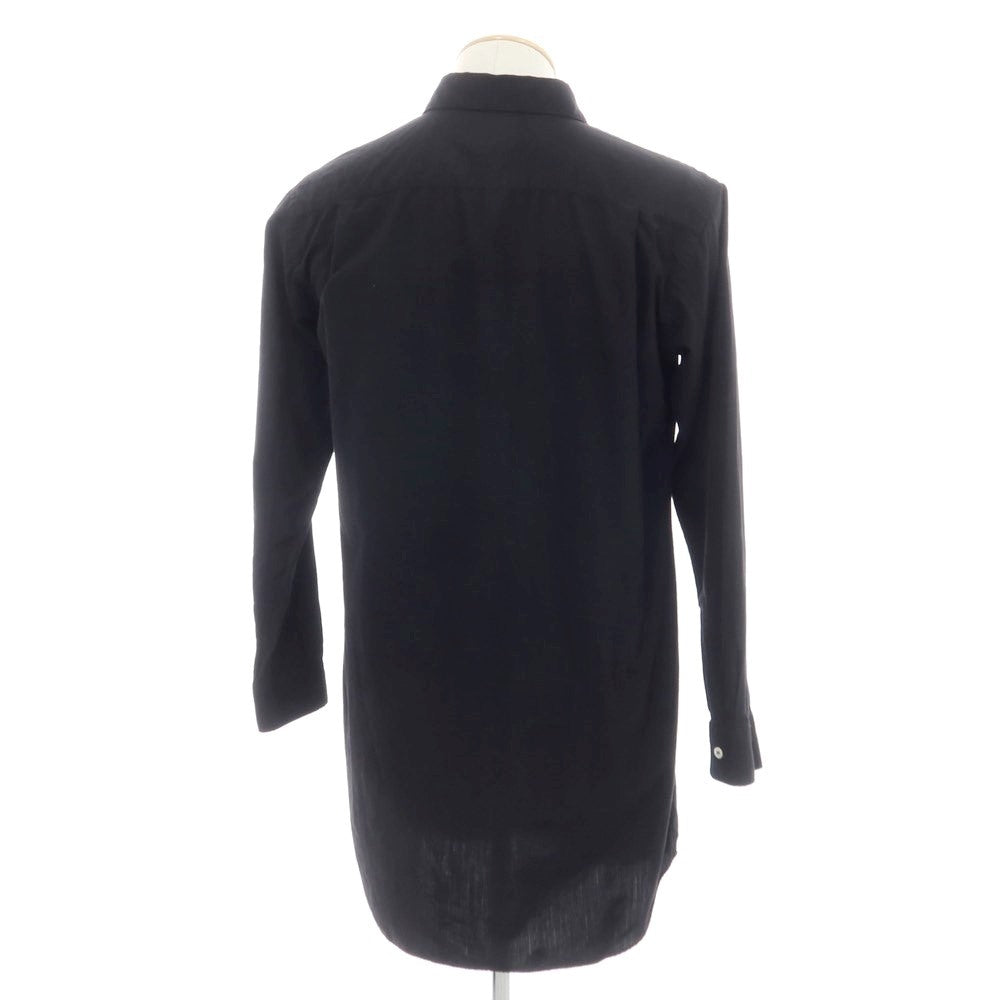 [Used] COMME des GARCONS HOMME PLUS polyester long casual shirt, black [XS] [Condition: C] [Men&