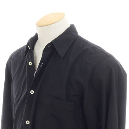 [Used] COMME des GARCONS HOMME PLUS polyester long casual shirt, black [XS] [Condition: C] [Men&