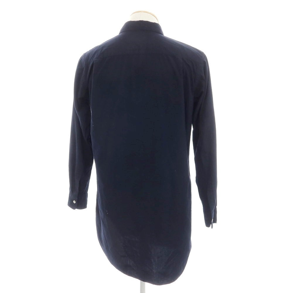 [Used] COMME des GARCONS HOMME PLUS polyester long casual shirt, dark navy [XS] [Condition: C] [Men&