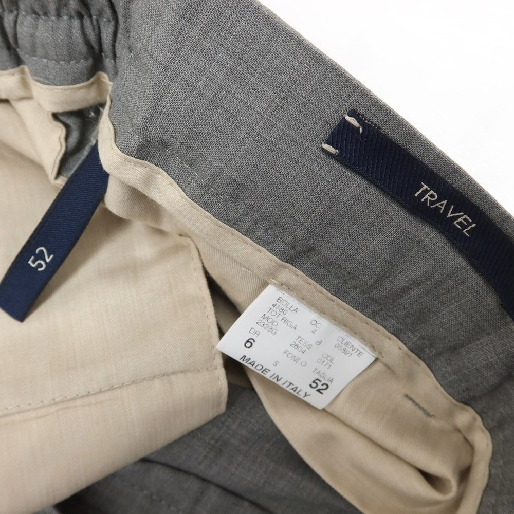 [Used] GERMANO TRAVEL Wool Polyester Casual Slacks Pants, Grey [Size 52] [GRY] [S/S] [Condition Rank A] [Men&