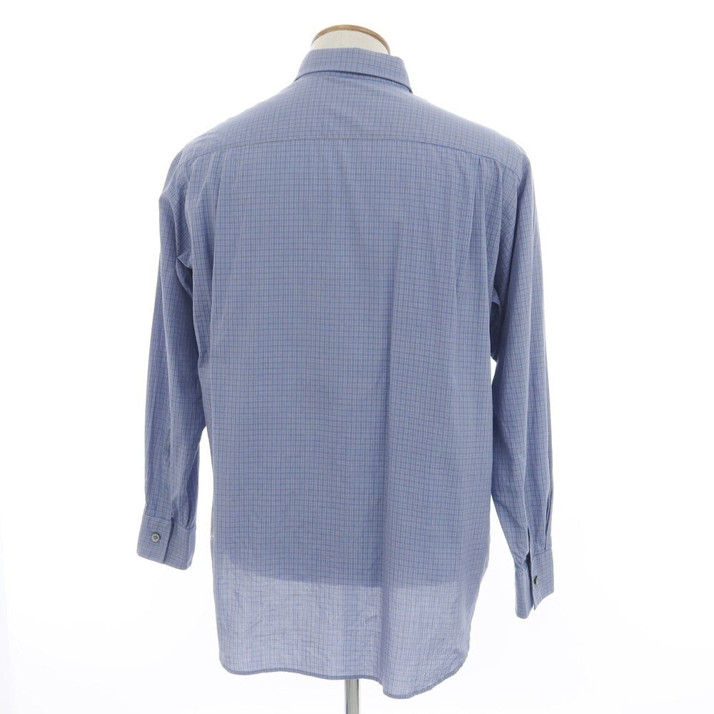 [Used] Paul Smith Collection PAUL SMITH COLLECTION Cotton Check Wide Collar Casual Shirt Blue x Yellow [M] [Condition Rank C] [Men&