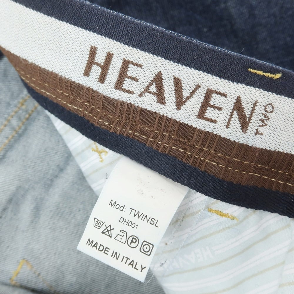 【中古】ヘブントゥ HEAVEN TWO ジーンズ デニムパンツ ネイビー【サイズ32】【NVY】【S/S/A/W】【状態ランクB】【メンズ】【759276】