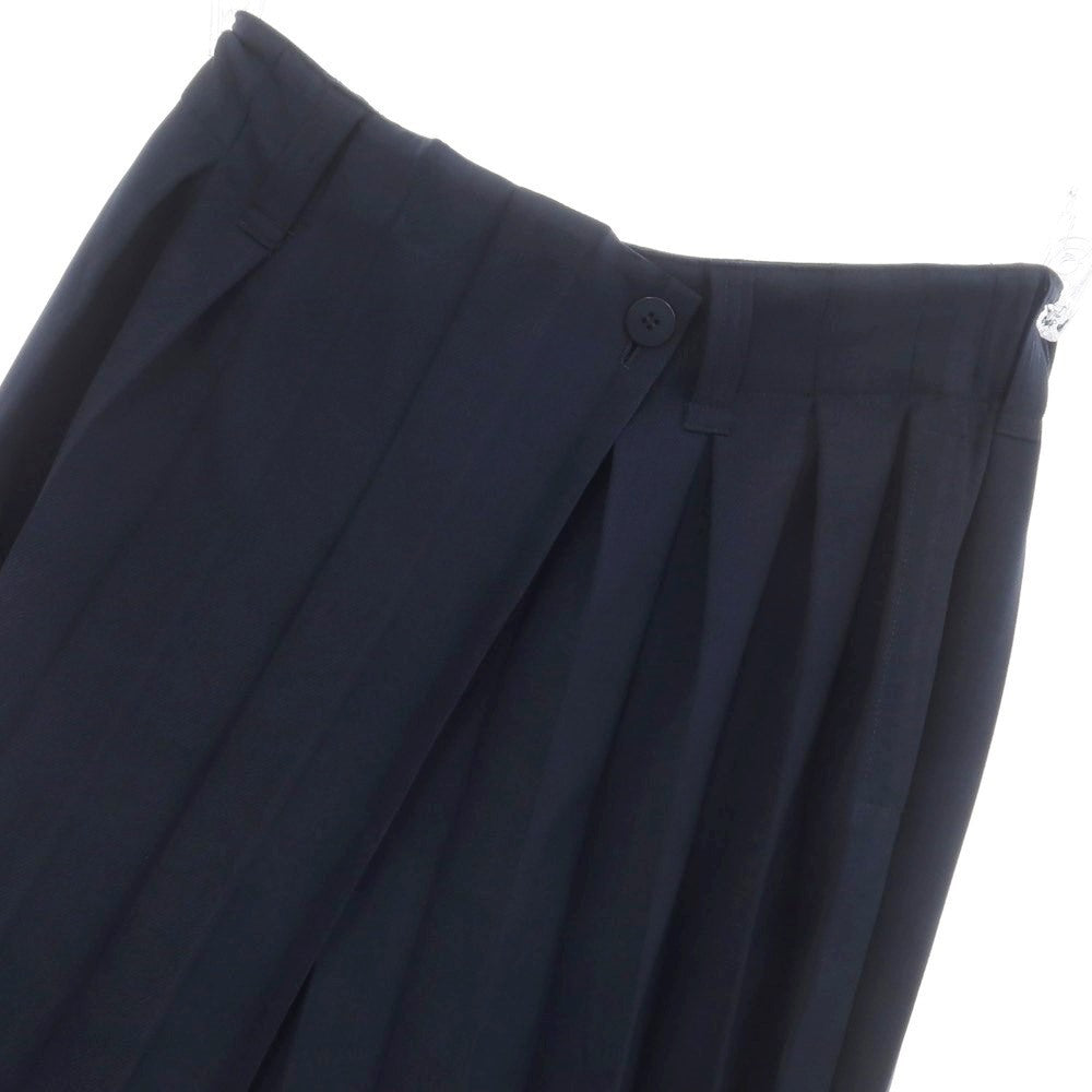 [Used] Homme Plissé Issey Miyake Spring/Summer 2024 Pleated Wide Pants Navy [No description (L size)] [Condition Rank A] [Men&