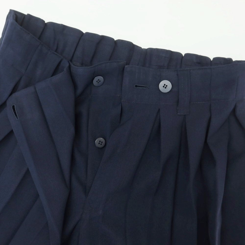 [Used] Homme Plissé Issey Miyake Spring/Summer 2024 Pleated Wide Pants Navy [No description (L size)] [Condition Rank A] [Men&