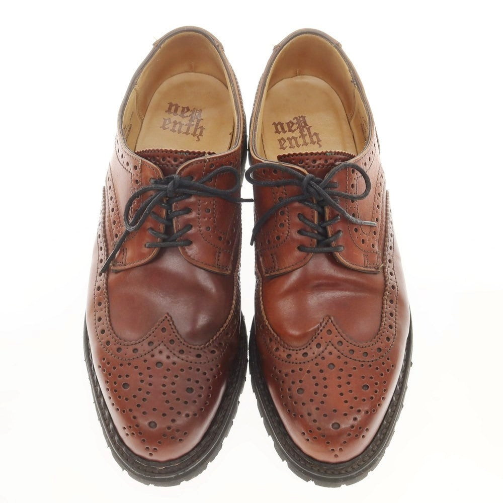 [Used] NEPENTHES Cordovan Wingtip Dress Shoes Brown [6 1/2] [Condition Rank C] [Men&