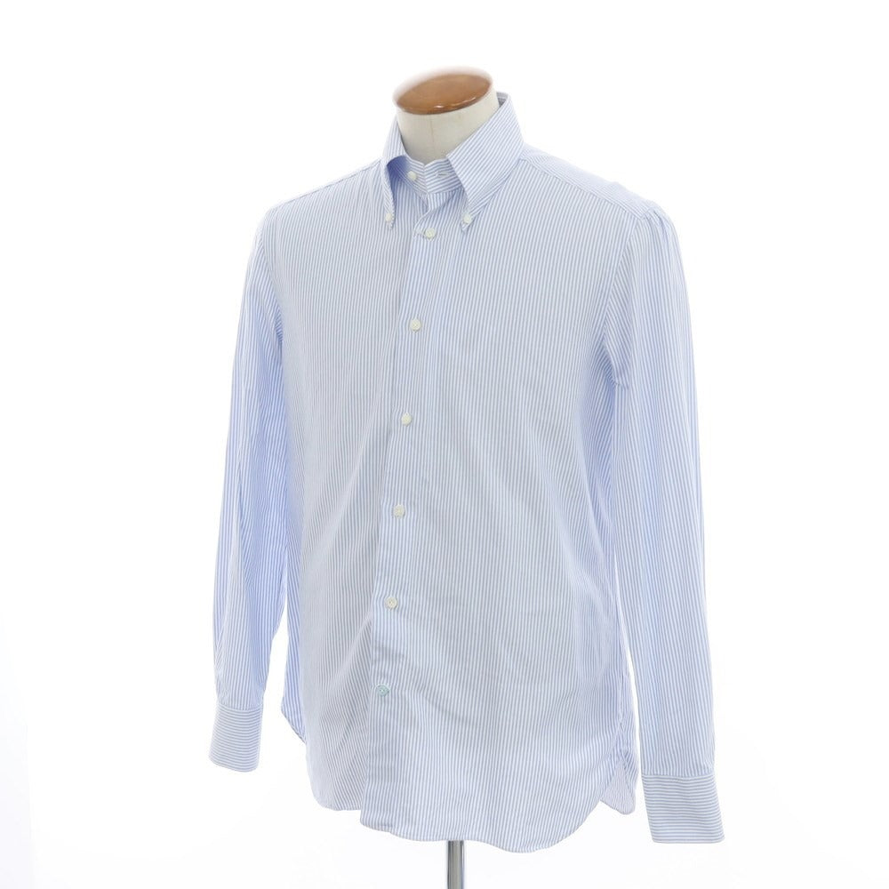 [Used] Vanacore Oxford Cotton Striped BD Shirt Light Blue x White [40] [Condition Rank B] ​​[Men&