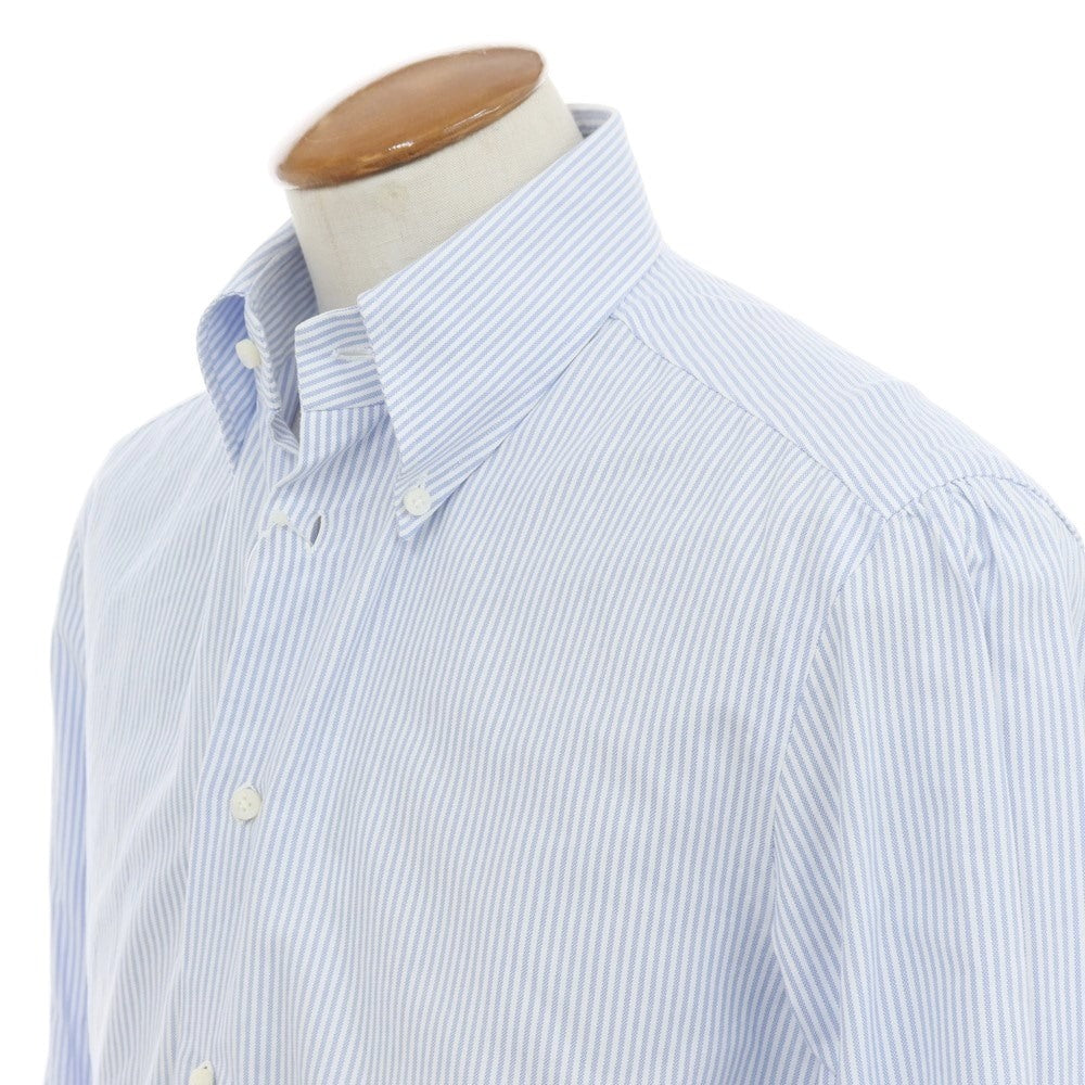 [Used] Vanacore Oxford Cotton Striped BD Shirt Light Blue x White [40] [Condition Rank B] ​​[Men&