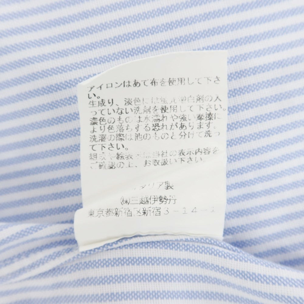 [Used] Vanacore Oxford Cotton Striped BD Shirt Light Blue x White [40] [Condition Rank B] ​​[Men&