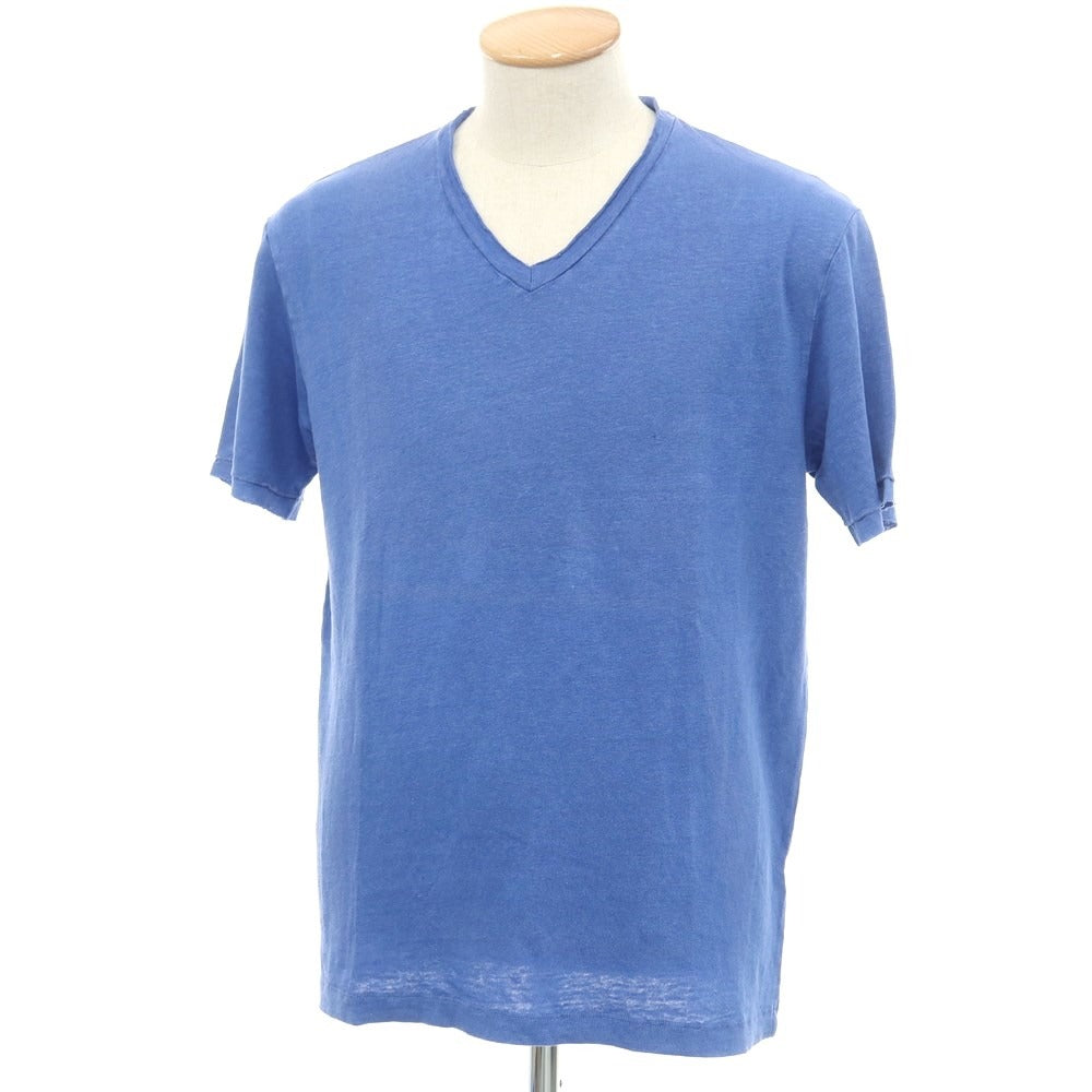 [Used] Daniele Fiesoli DANIELE FIESOLI Linen V-neck short sleeve pullover knit blue [Size S] [BLU] [S/S] [Condition Rank C] [Men&