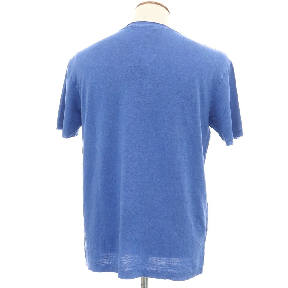 [Used] Daniele Fiesoli DANIELE FIESOLI Linen V-neck short sleeve pullover knit blue [Size M] [BLU] [S/S] [Condition rank B] ​​[Men&